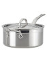 Фото #1 товара ProBond Clad Stainless Steel 4-Quart Covered Saucepan with Helper Handle