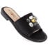 Фото #1 товара Flip-flops with rhinestones S.Barski W OLI262A, black