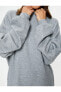 Oversize Sweatshirt Bisiklet Yaka Balon Kollu