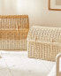 Large rattan chest basket