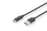 Фото #1 товара DIGITUS USB Type-C connection cable, Type-C to A