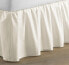 Solid Ruffled Cotton Bedskirt, Full