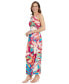 ფოტო #3 პროდუქტის Petite Morris Printed Halter Maxi Dress