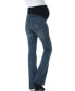 ფოტო #2 პროდუქტის Maternity Dixie Stretch Flare Leg Denim Jeans