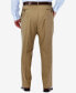 ფოტო #3 პროდუქტის Men's Big & Tall Premium No Iron Khaki Classic Fit Flat Front Hidden Expandable Waistband Pants