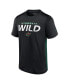 Фото #3 товара Men's Black, Green Minnesota Wild Authentic Pro Rink Tech T-shirt