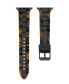 Men's Gray Camo Orange Silicone Strap Compatible for 42mm, 44mm Apple Watch