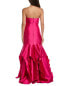 Фото #2 товара Rene Ruiz Satin Mermaid Gown Women's Pink 12