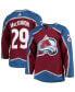 Фото #2 товара Men's Nathan Mackinnon Burgundy Colorado Avalanche Home Authentic Pro Player Jersey