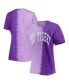 ფოტო #1 პროდუქტის Women's Purple LSU Tigers Find Your Groove Split-Dye T-shirt