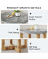 Фото #10 товара Circular Dining Table with MDF Top, 42"x42"x30"