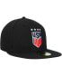 Фото #4 товара Men's Black USWNT Team Basic 9FIFTY Snapback Hat