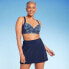Фото #2 товара Lands' End Women's UPF 50 Tummy Control Swim Skirt - Navy Blue L