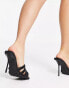 Фото #6 товара Topshop Summer embellished heeled mules in black
