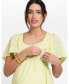 Women's Maternity Cotton Broderie Maternity and Nursing Dress