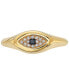 ფოტო #4 პროდუქტის EFFY® Diamond Accent Evil Eye Ring in 14k Gold