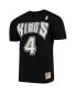 ფოტო #3 პროდუქტის Men's Chris Webber Black Sacramento Kings Hardwood Classics Name and Number Team T-shirt