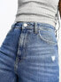 Фото #5 товара River Island Tall slim mom jeans in mid blue wash