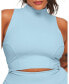 ფოტო #1 პროდუქტის Plus Size Awaken Mock Neck Awaken Tank