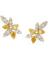 Eliot Rhodium-Plated Cubic Zirconia Cluster Stud Earrings, Created for Macy's