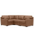 Фото #2 товара Radley 101" 4-Pc. Leather Corner Sectional, Created for Macy's