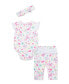 Baby Girls Garden Bodysuit Pant Set with Headband