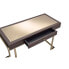 Boice Desk In Espresso PU & Champagne - фото #5