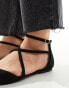Фото #4 товара ASOS DESIGN Wide Fit Larna pointed ballet flats in black