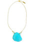 ფოტო #1 პროდუქტის Gold-Tone Turquoise & Amazonite 16" Pendant Necklace