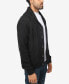 ფოტო #4 პროდუქტის Men's Shawl Collar Cable Knit Cardigan