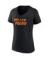 Фото #3 товара Women's Black Phoenix Suns Hometown Collection Valley Proud V-Neck T-shirt