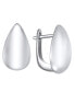 Фото #1 товара Silver Plated or 18k Gold Plated Brass Hinged Pear shape Earring