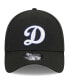 Фото #3 товара Men's Black Los Angeles Dodgers Logo 39THIRTY Flex Hat