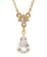 Фото #2 товара 2028 crystal Gold-Tone Pendant Necklace