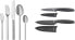 WMF Alteo Cutlery Set for 12 People, Cutlery 60 Pieces & Alteo Stainless Steel Cutlery Set for 6 People, 30 Pieces, Monobloc Knife, Cromargan Matte Stainless Steel, Dishwasher Safe