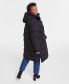 ფოტო #2 პროდუქტის Plus Size Hooded Pillow-Collar Puffer Coat