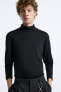 Soft mock neck t-shirt