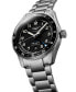 ფოტო #3 პროდუქტის Men's Swiss Automatic Spirit Zulu Time Stainless Steel Bracelet Watch 42mm