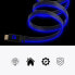 Фото #3 товара Floating Grip HDMI Kabel High Speed 8K/60Hz LED 1.5m blau - Cable - Digital/Display/Video