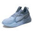 Фото #2 товара Puma RsX Faded Lace Up Mens Blue Sneakers Casual Shoes 39498101