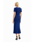 Women's Long mottled ribbed dress