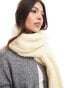 Фото #1 товара Glamorous long scarf in pale yellow