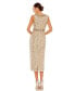 ფოტო #2 პროდუქტის Women's Embellished Sleeveless High Neck Midi Dress