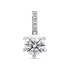 Фото #1 товара Charming sterling silver pendant with PT60W zircons