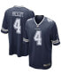 Фото #1 товара Men's Dak Prescott Navy Dallas Cowboys Game Team Jersey