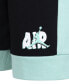 Фото #7 товара Комплект для девочек Jordan Летняя футболка с графическим принтом и шорты из французского терри, 2 штуки.