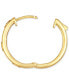 ფოტო #7 პროდუქტის Anywear Everywear® Nude Diamond Small Hoop Earrings (1/6 ct. t.w.) in 14k Gold, 0.82" (Also Available in Rose Gold or White Gold)