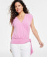 ფოტო #1 პროდუქტის Women's Printed Surplice Top, Created for Macy's