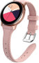 Фото #1 товара Slim leather strap for Samsung Galaxy Watch - Pink 20 mm