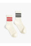 Фото #2 товара 2'li Kolej Soket Çorap Seti Şerit Detaylı